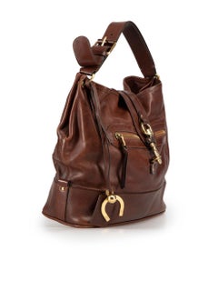 Chloé Brown Leather Kerala Hobo Bag
