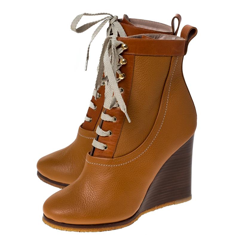 chloe wedge boots