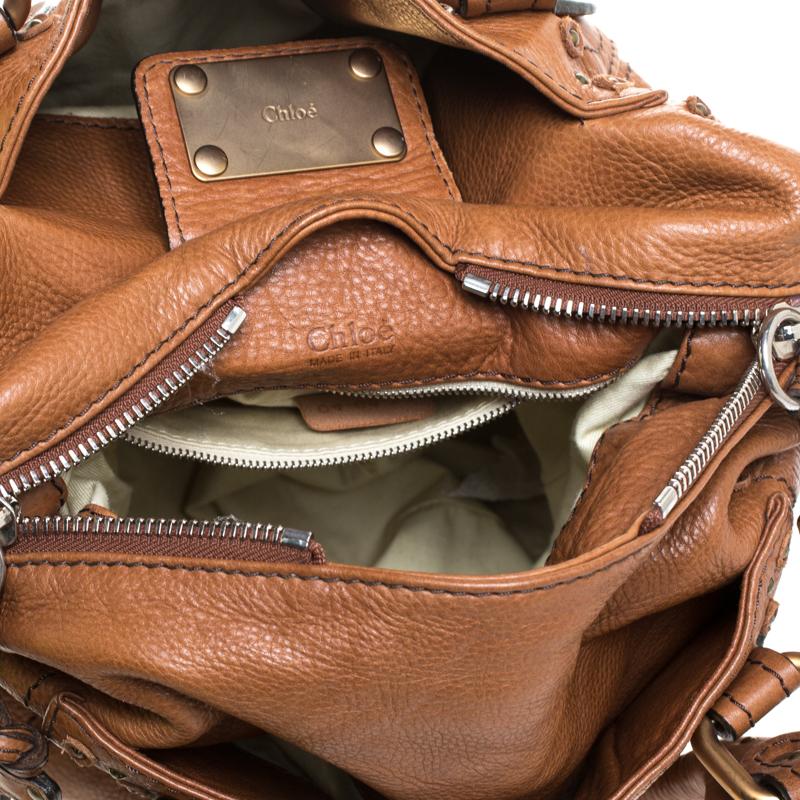 Women's Chloe Brown Leather Large Paddington Shoulder Bag
