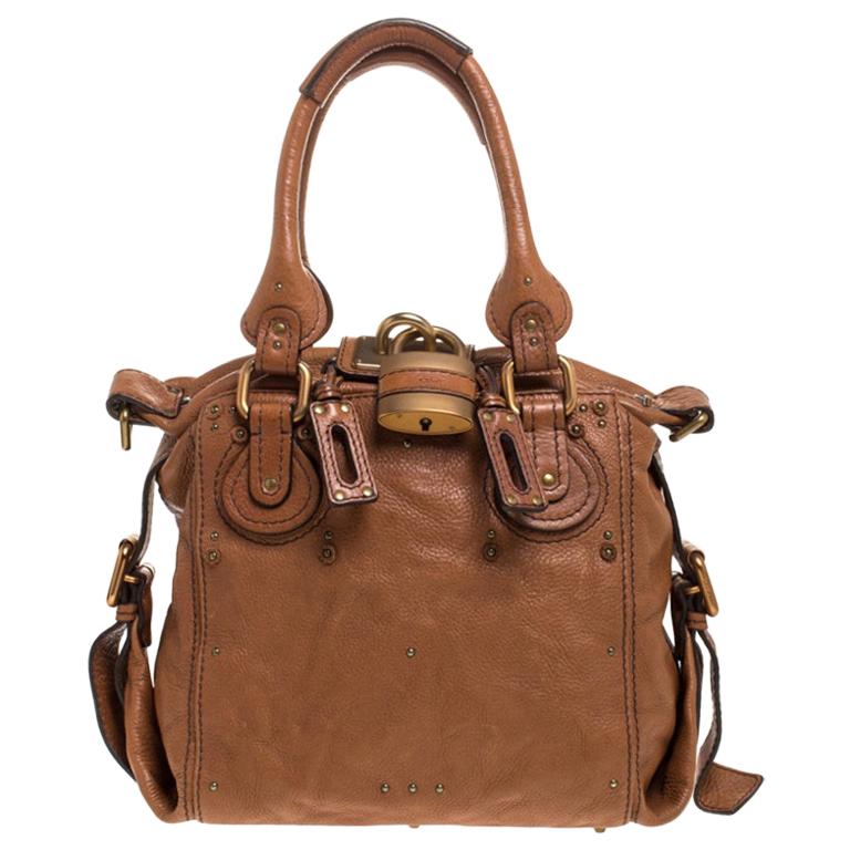 Chloe Brown Leather Large Paddington Shoulder Bag