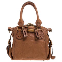 Chloe Brown Leather Large Paddington Shoulder Bag
