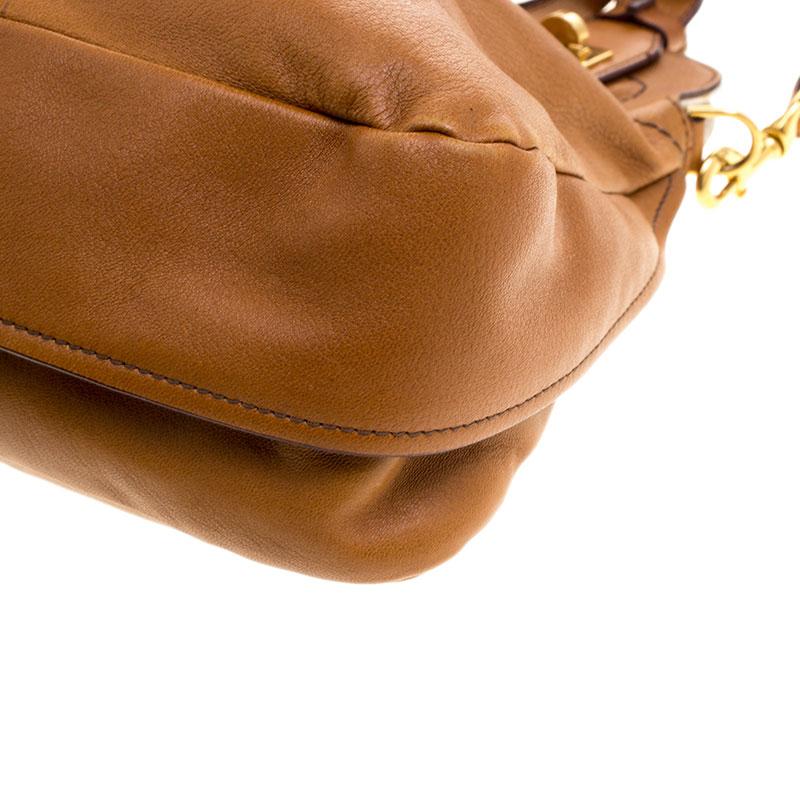 Women's or Men's Chloe Brown Leather Margaret Shoulder Bag
