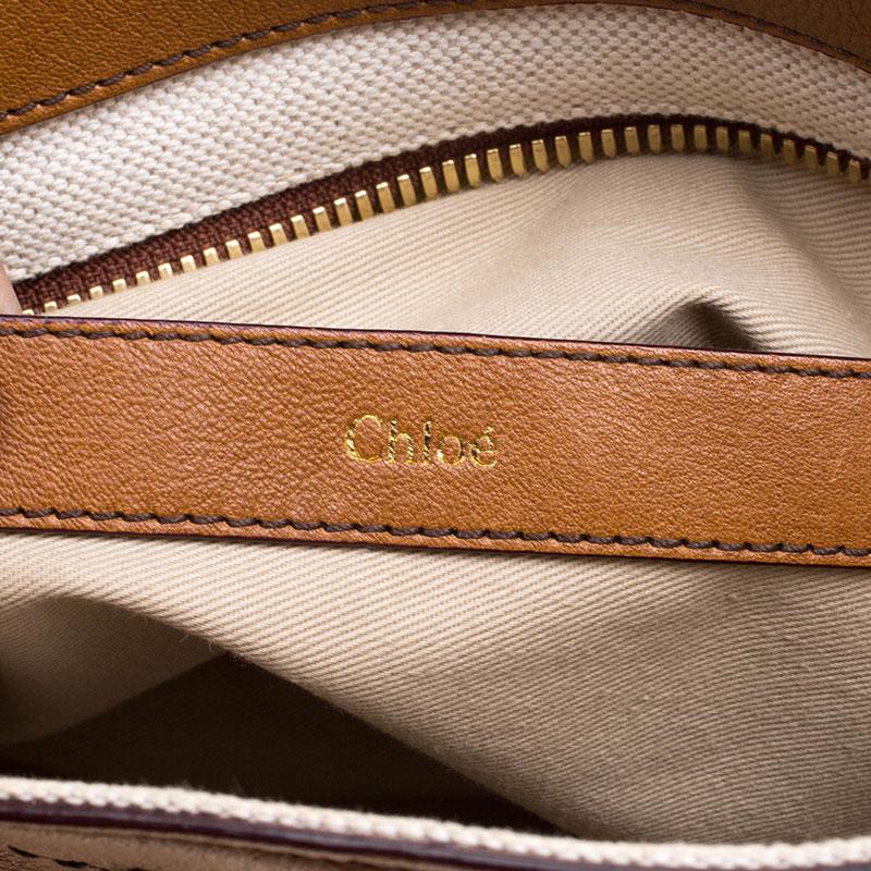 Chloe Brown Leather Margaret Shoulder Bag 1