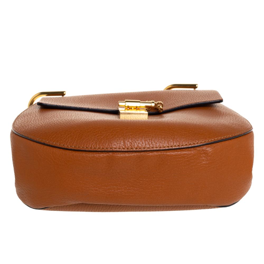 Chloe Brown Leather Medium Drew Shoulder Bag 3
