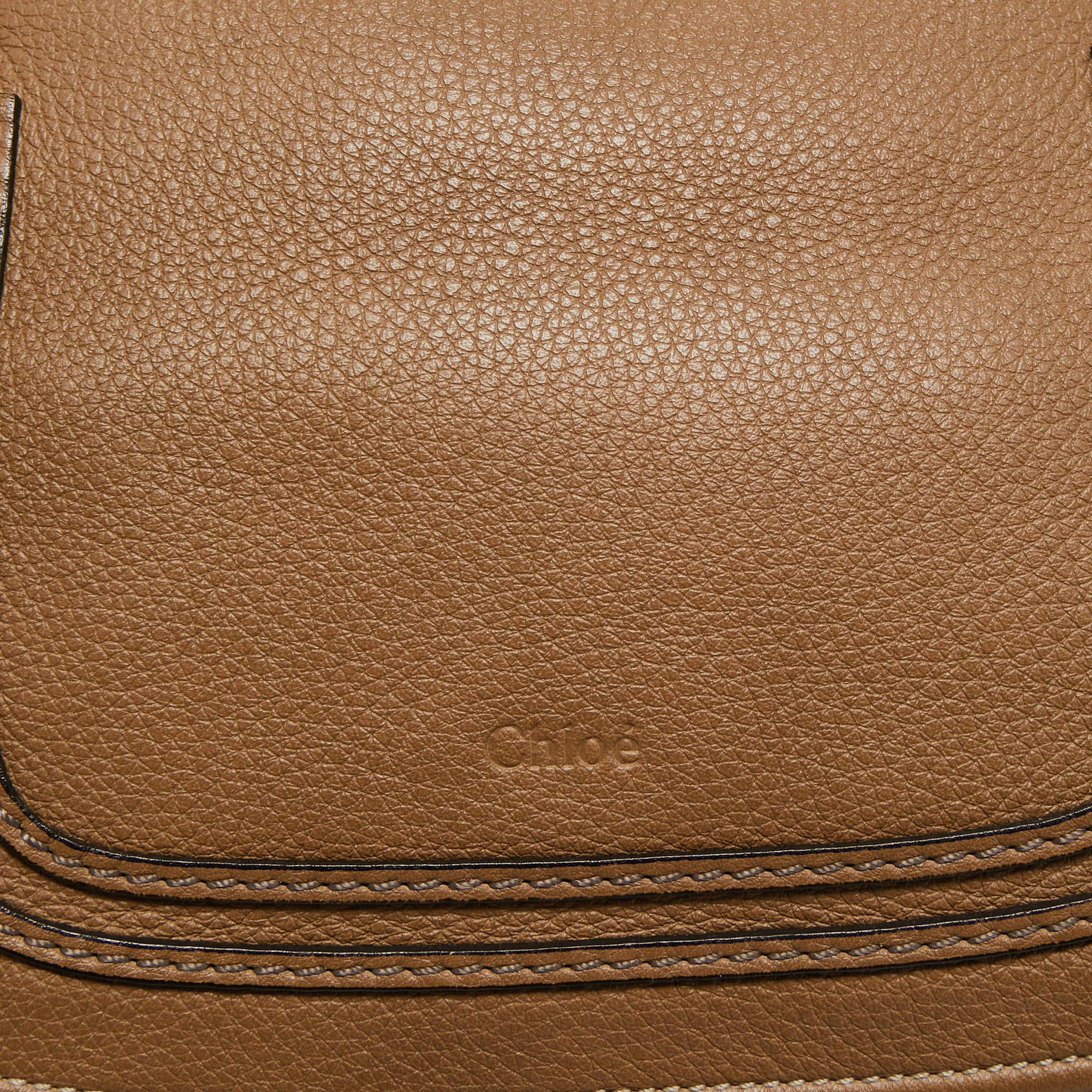 Chloe Brown Leather Medium Marcie Shoulder Bag 3