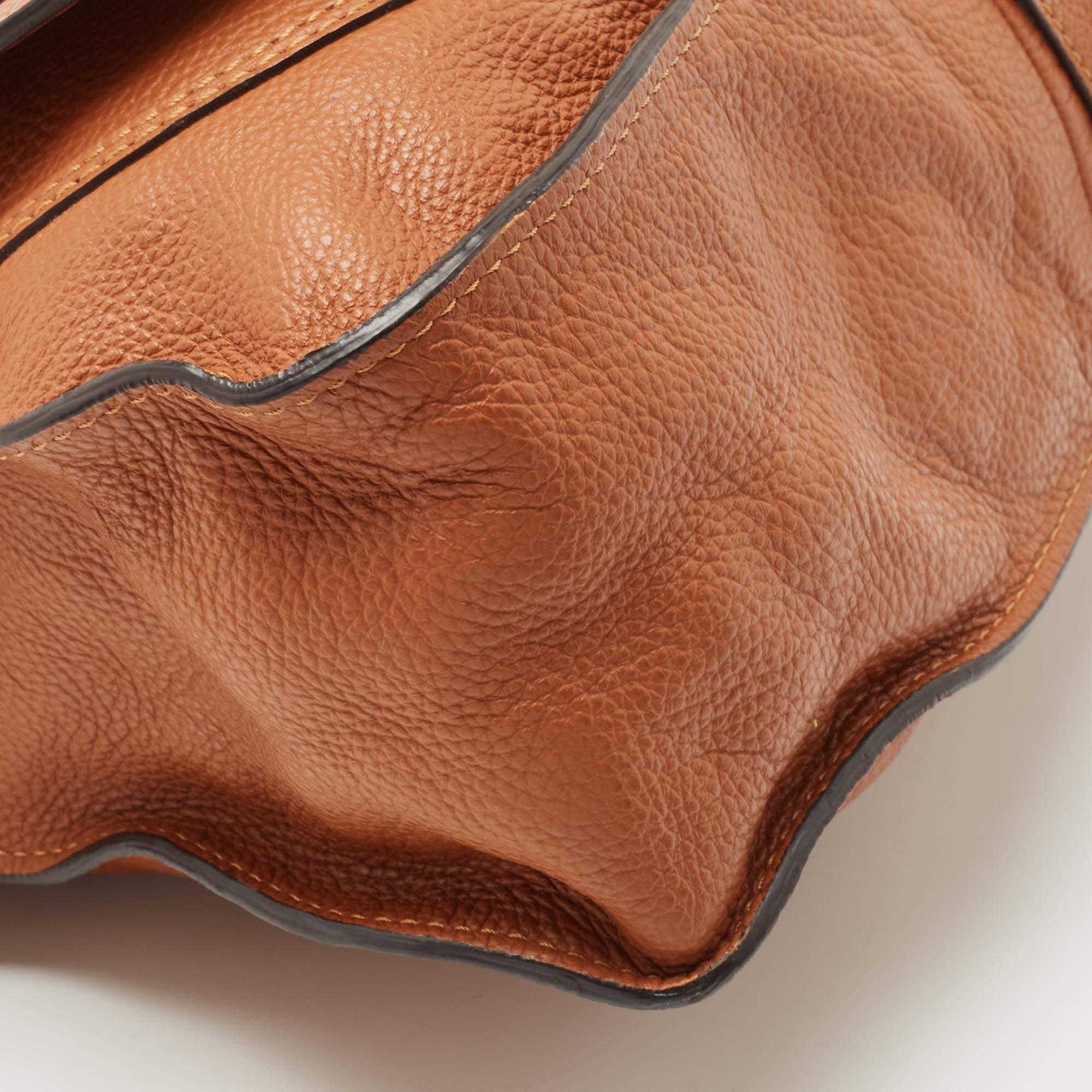 Chloe Brown Leather Medium Marcie Top Handle Bag 11