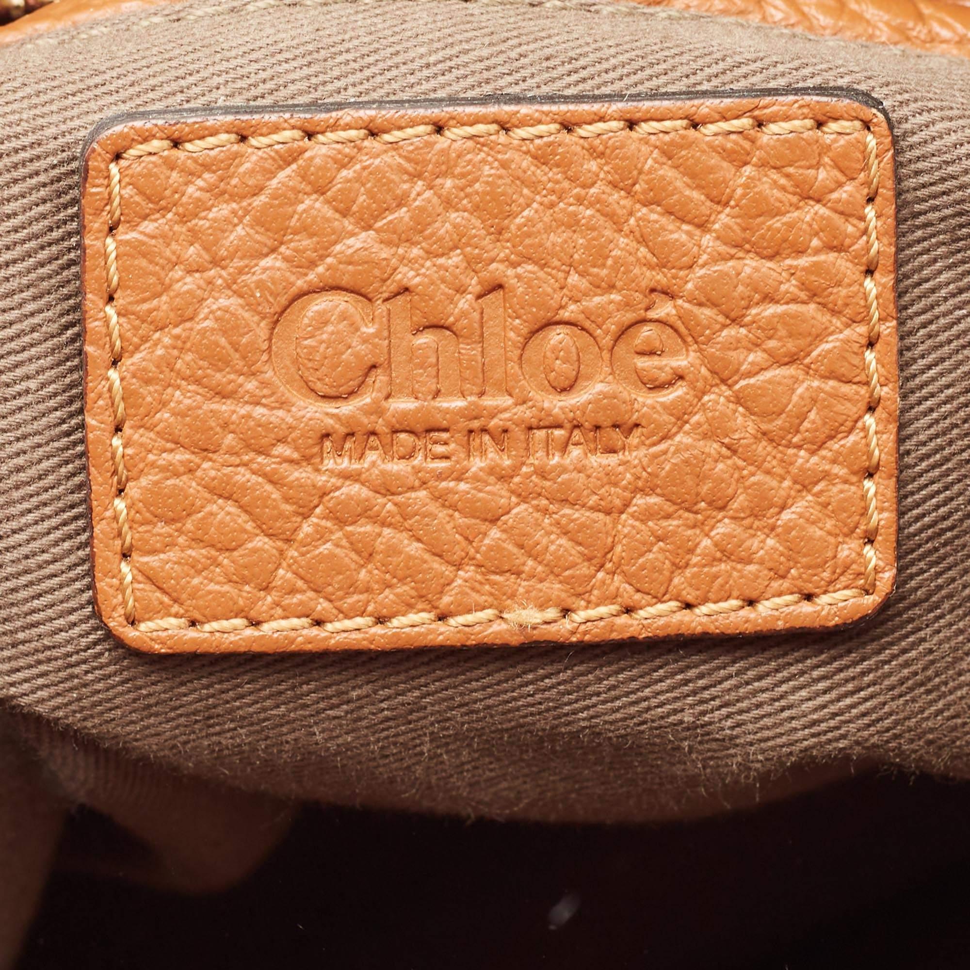 Chloe Brown Leather Medium Marcie Top Handle Bag 2