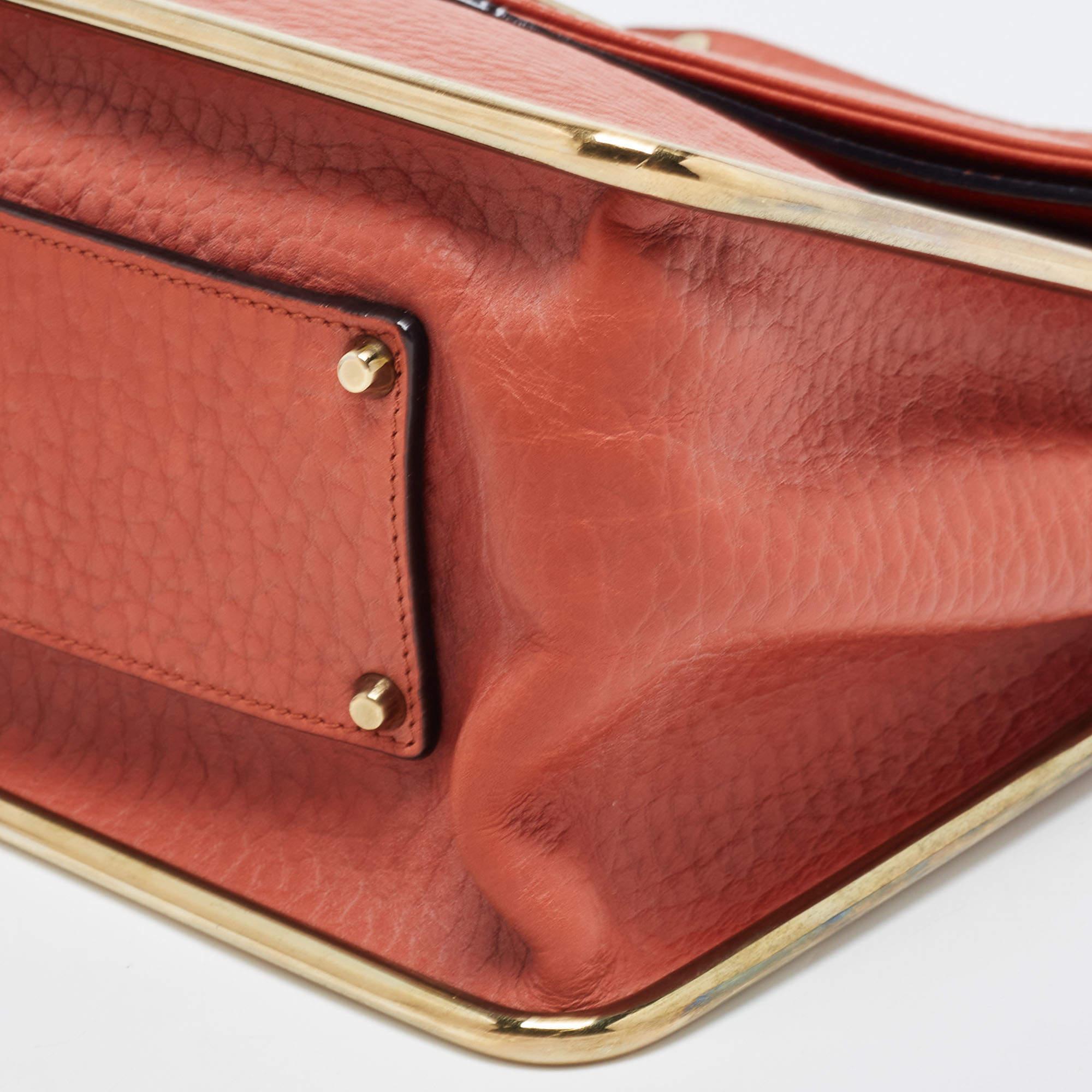 Chloe Brown Leather Medium Sally Shoulder Bag 12