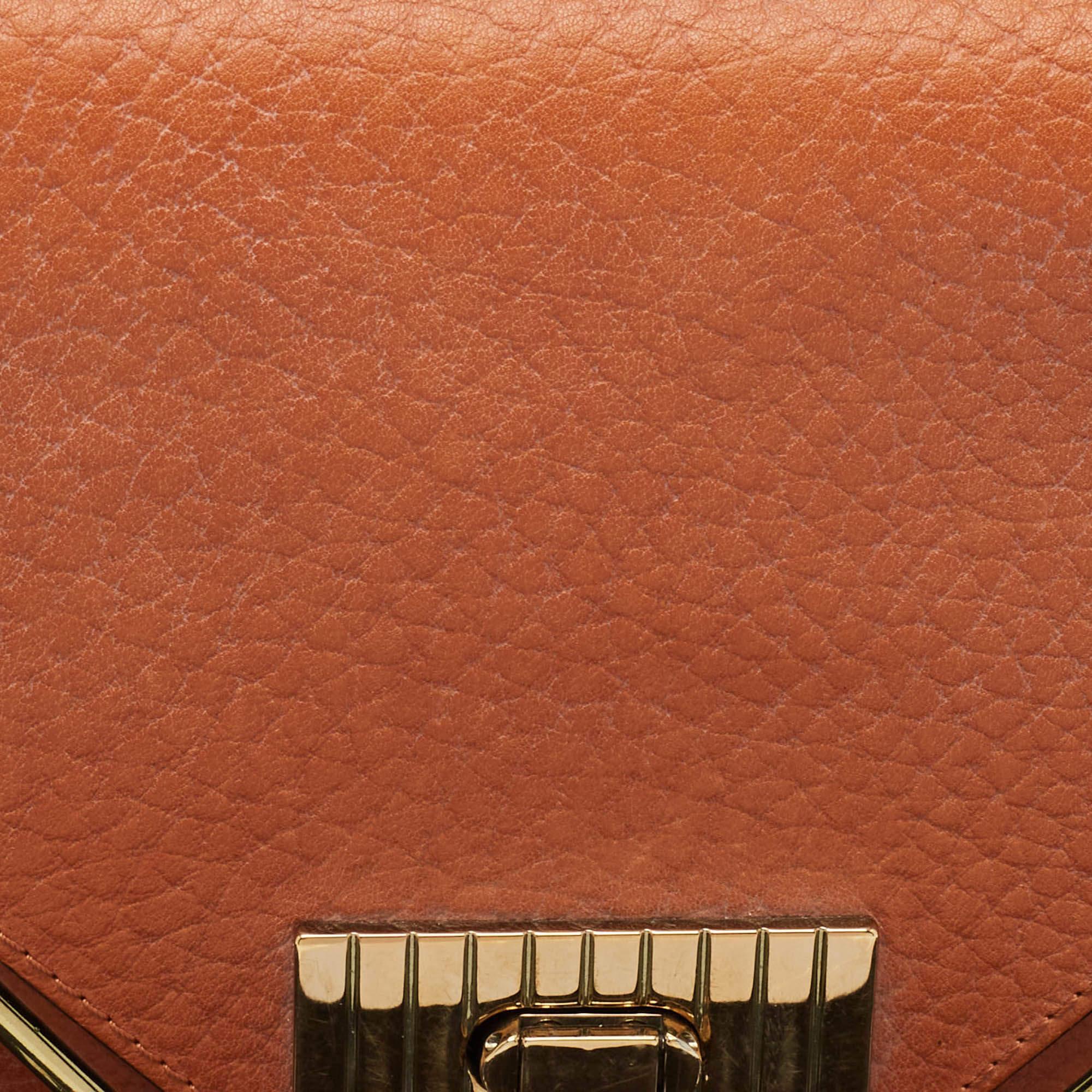 Chloe Brown Leather Medium Sally Shoulder Bag 1