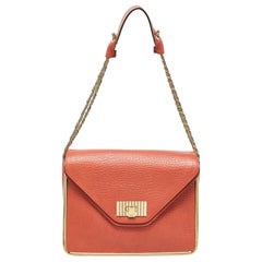 Chloe Brown Leather Medium Sally Shoulder Bag