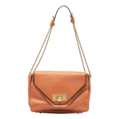 Chloe Brown Leather Medium Sally Shoulder Bag