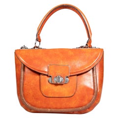 Chloé Brown Leather Medium Top Handle Bag