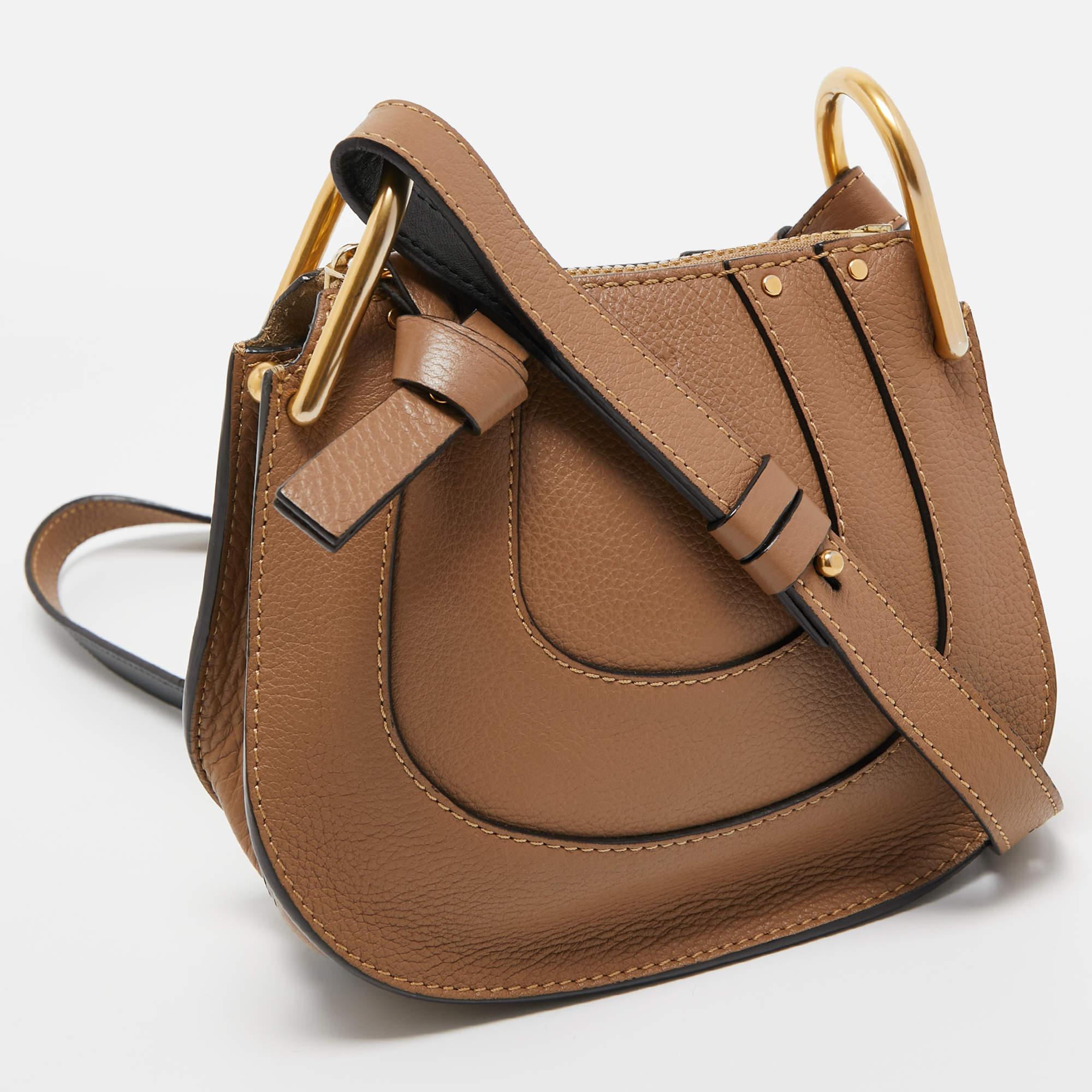 Women's Chloe Brown Leather Nano Hayley Crossbody Bag