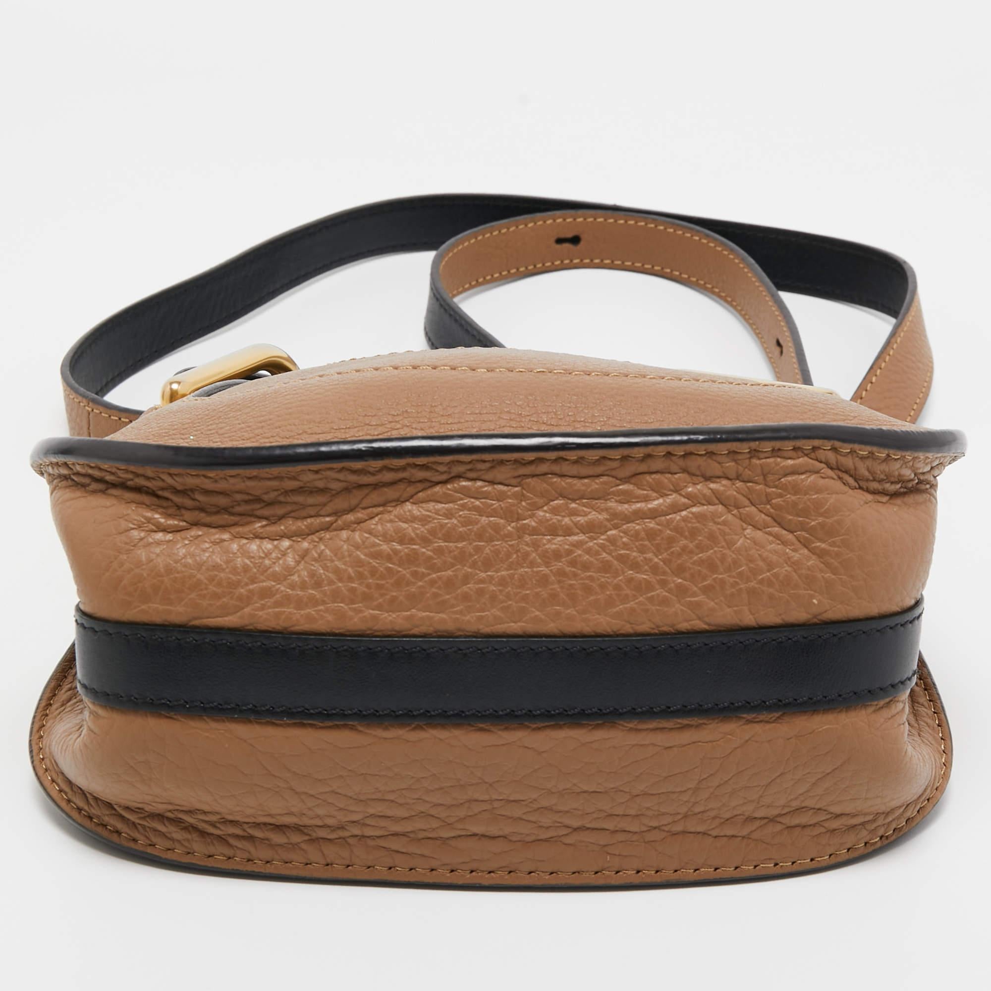 Chloe Brown Leather Nano Hayley Crossbody Bag 1