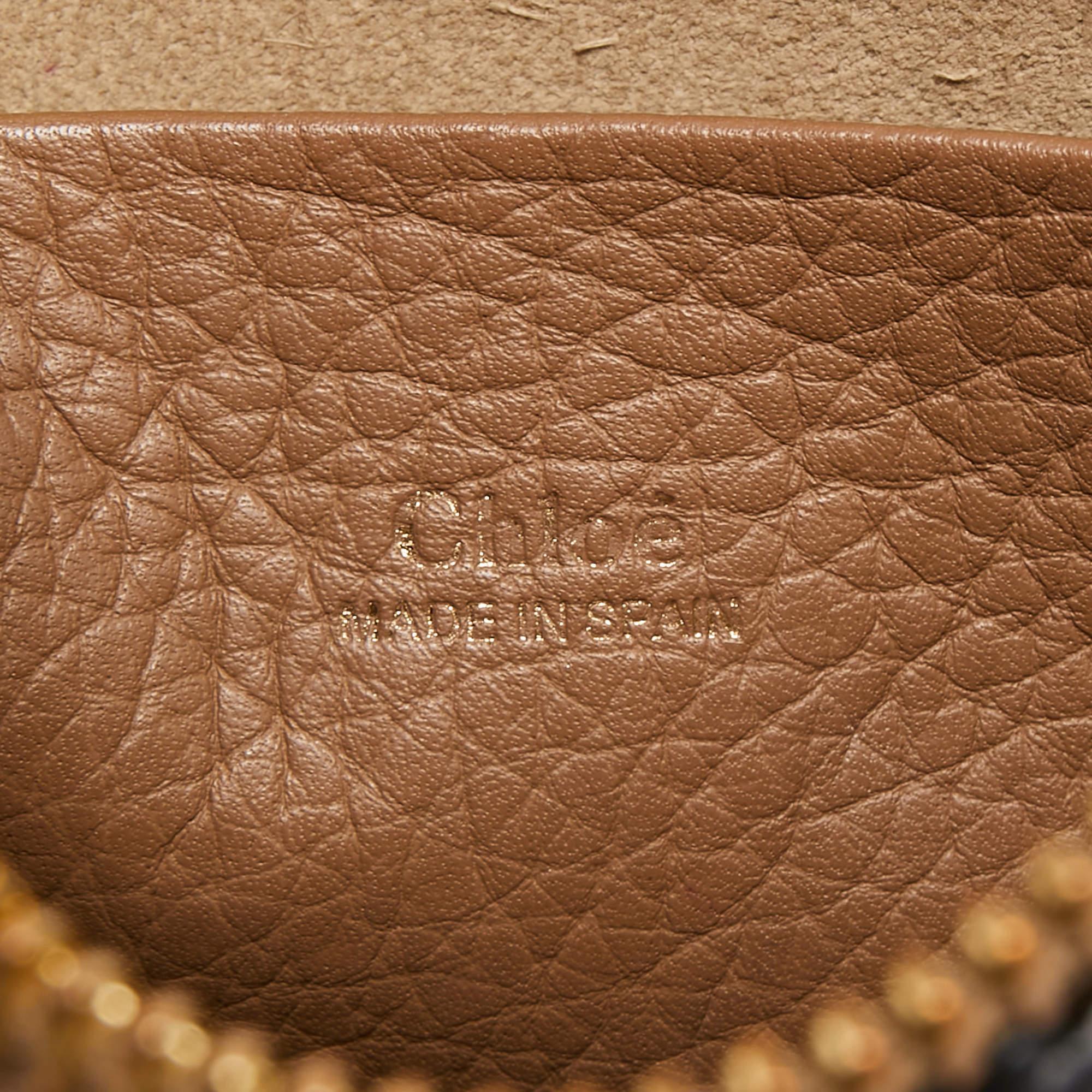 Chloe Brown Leather Nano Hayley Crossbody Bag 2