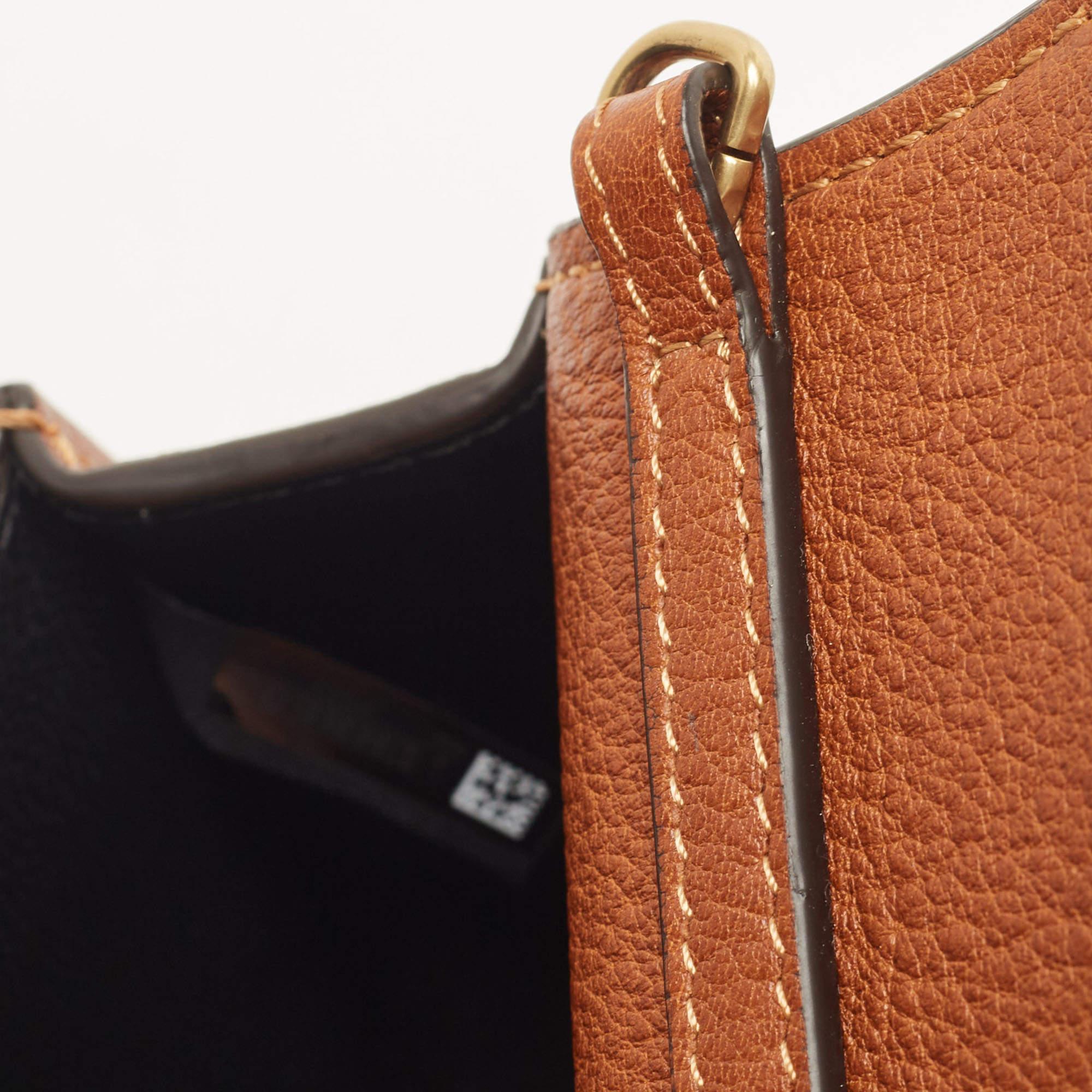 Chloé Brown Leather Nile Bracelet Minaudiere Crossbody Bag 8