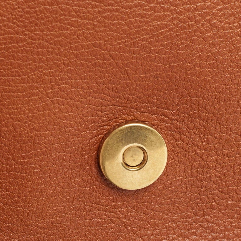 Chloé Brown Leather Nile Bracelet Minaudiere Crossbody Bag at 1stDibs