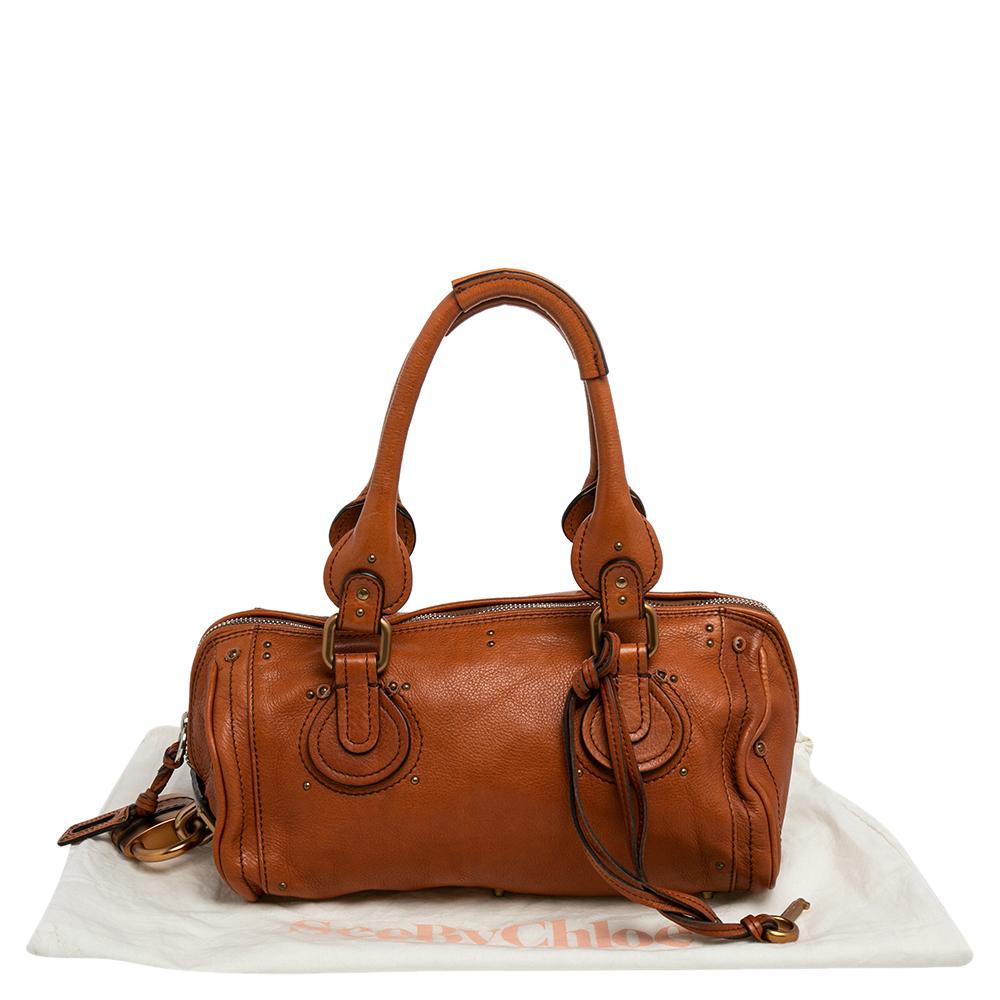 Bolso Paddington de piel marrón de Chloe 8