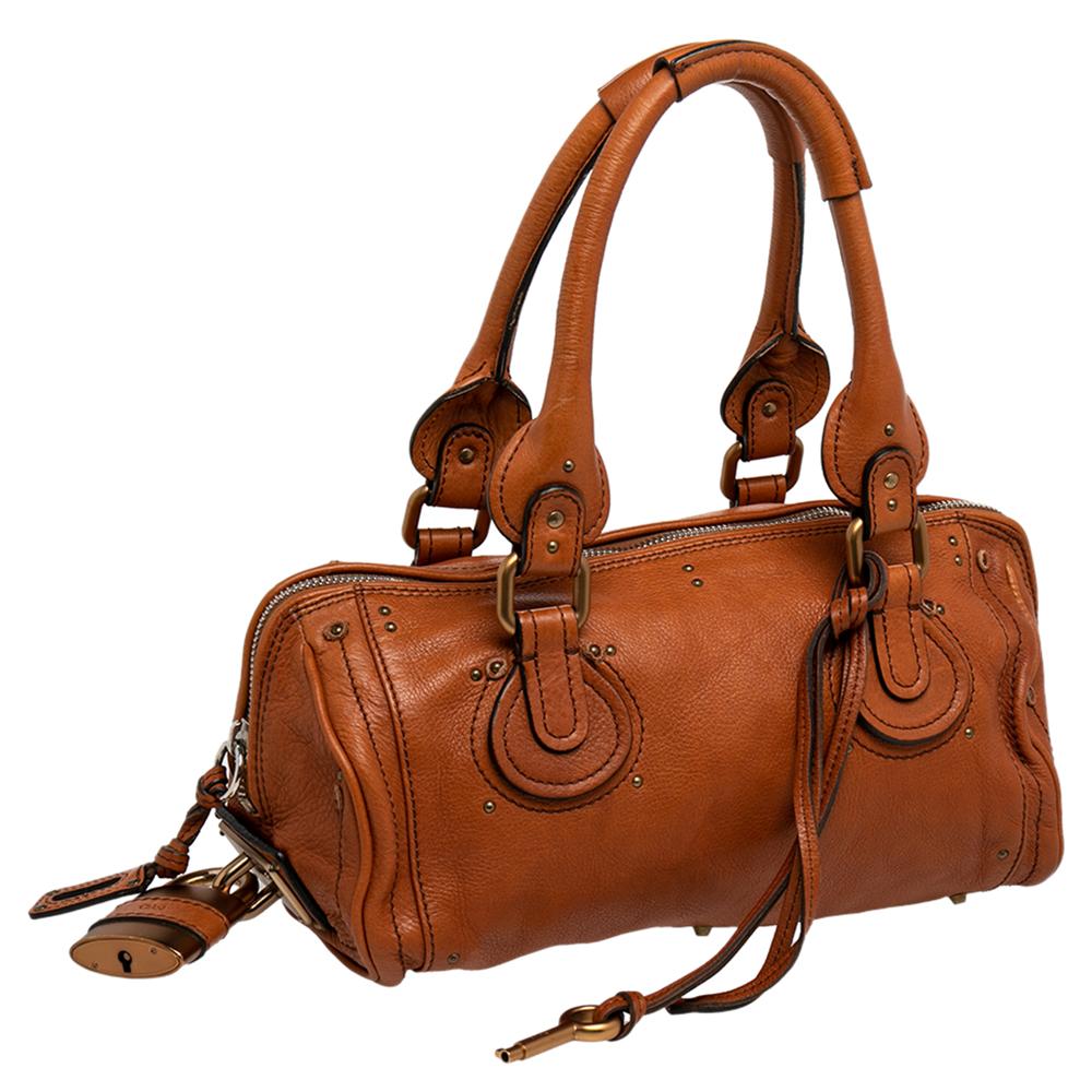 Bolso Paddington de piel marrón de Chloe en Bueno Estado en Dubai, Al Qouz 2