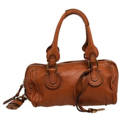 Chloe Borsa Paddington in pelle marrone