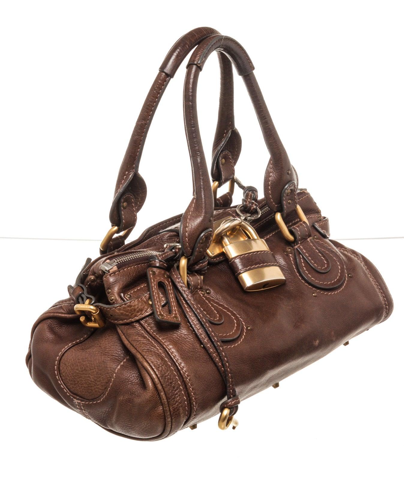 Chloe Brown Leather Paddington Umhängetasche mit Material Leder Gold-Ton-Hardware trimmen Leder, innen Slip Tasche, Schultergurt und Reißverschluss & Klappe Schließung .

37984MSC