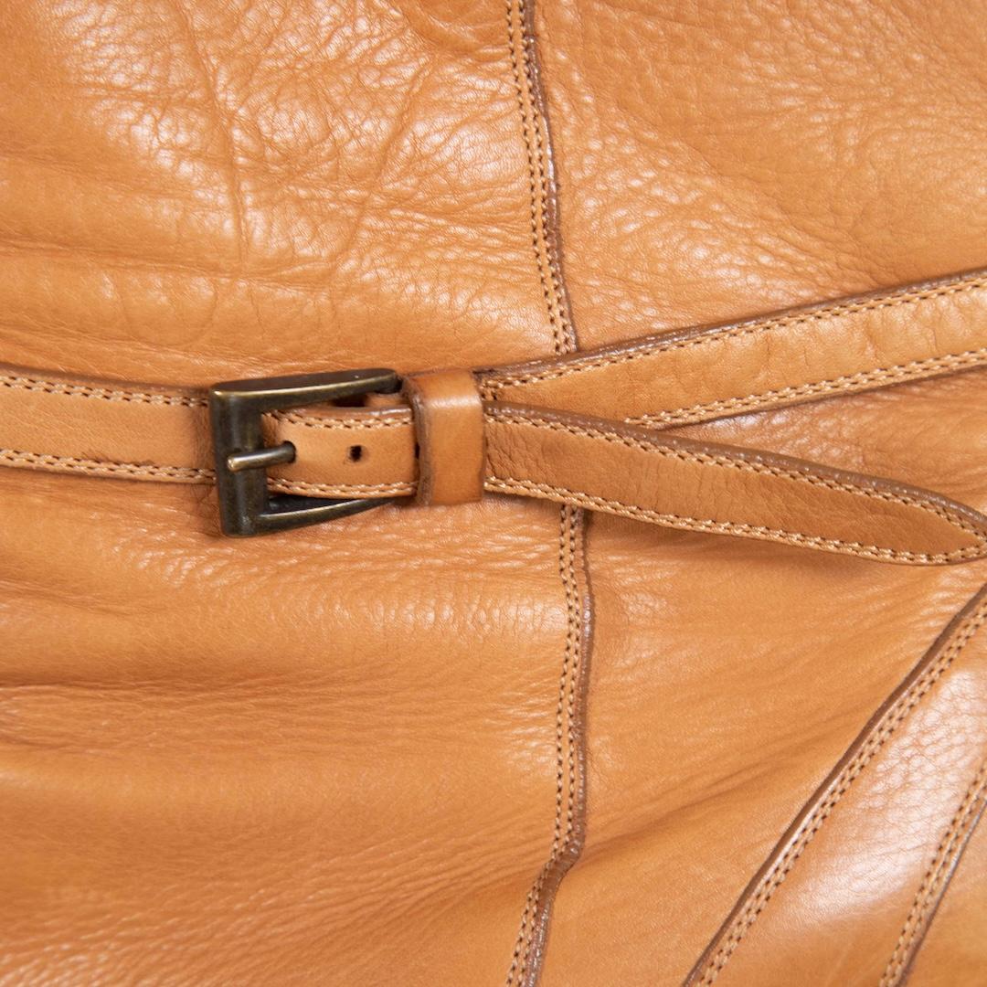 Chloé - Bottes à semelles compensées en cuir marron Taille IT 36 Pour femmes en vente