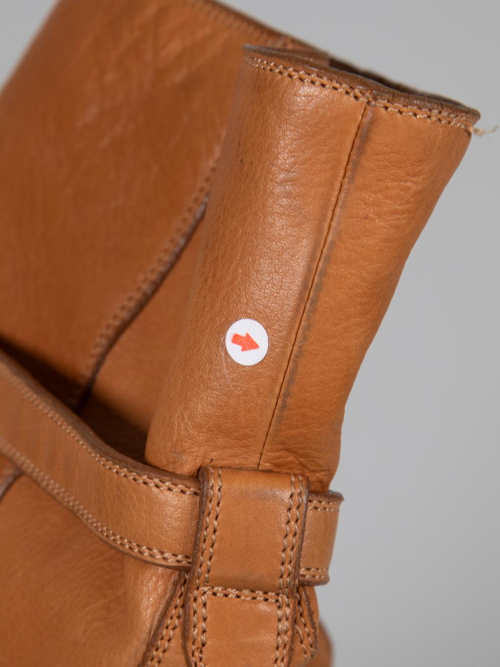 Chloé - Bottes à semelles compensées en cuir marron Taille IT 36 en vente 2