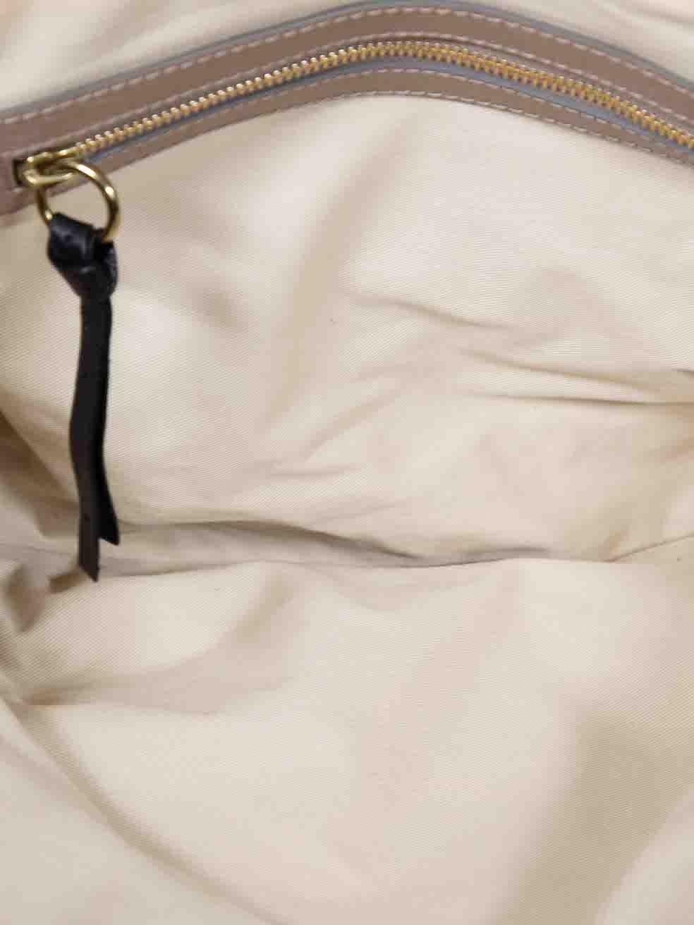 Chloé Brown Leather Quilted Bay Bag 1