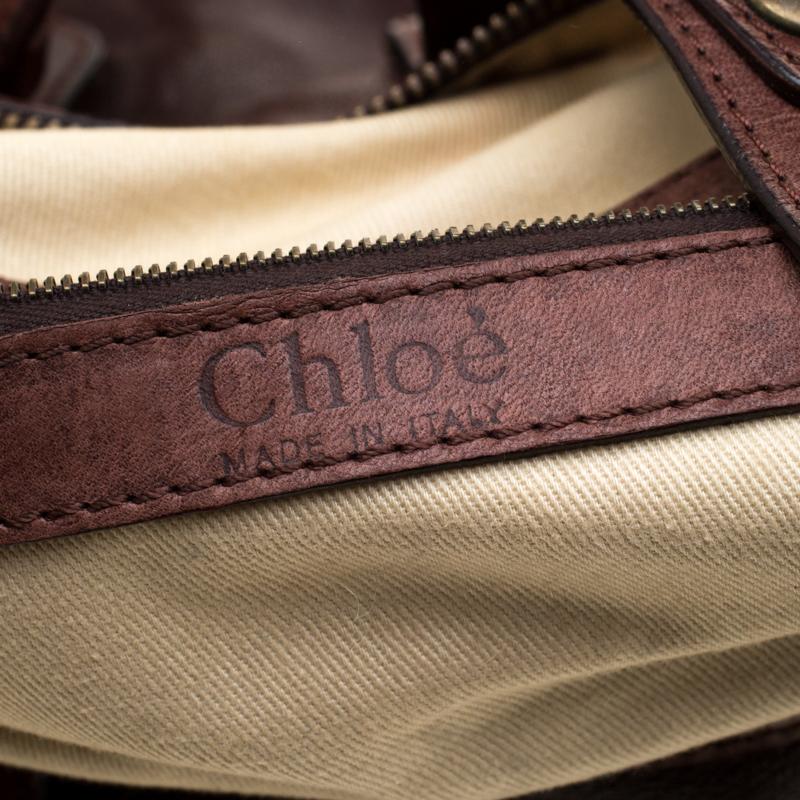 Chloe Brown Leather Silverado Satchel 2