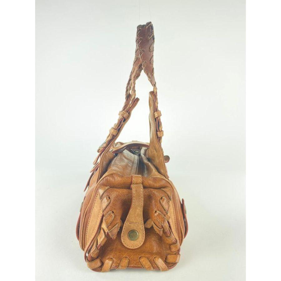 chloe Brown Leather Silverado Shoulder Bag 1CHL9 For Sale 1