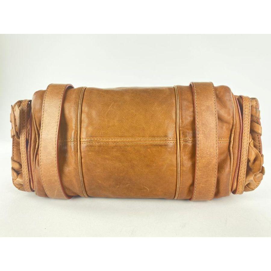 chloe Brown Leather Silverado Shoulder Bag 1CHL9 For Sale 2