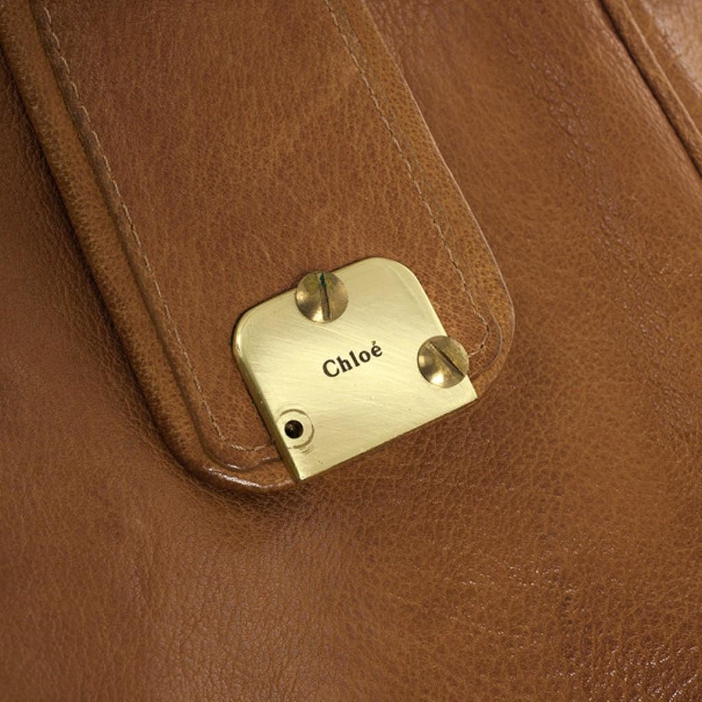 Chloe Brown Leather Tassel Hobo Bag 10