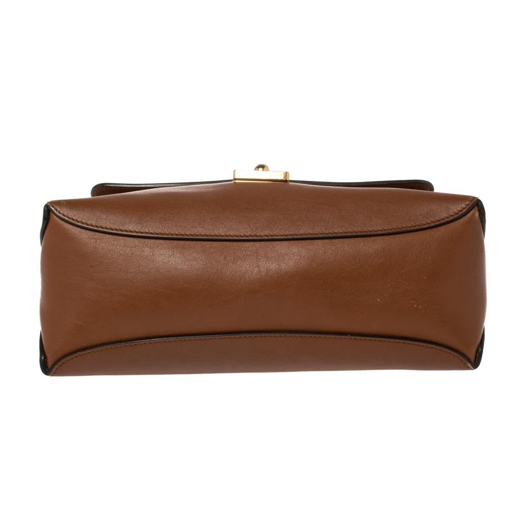 Chloe Brown Leather Top Handle Bag 9