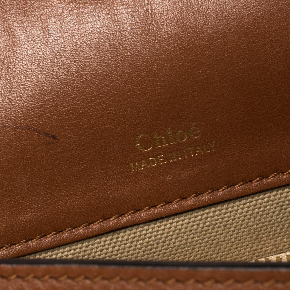 Chloe Brown Leather Top Handle Bag 2