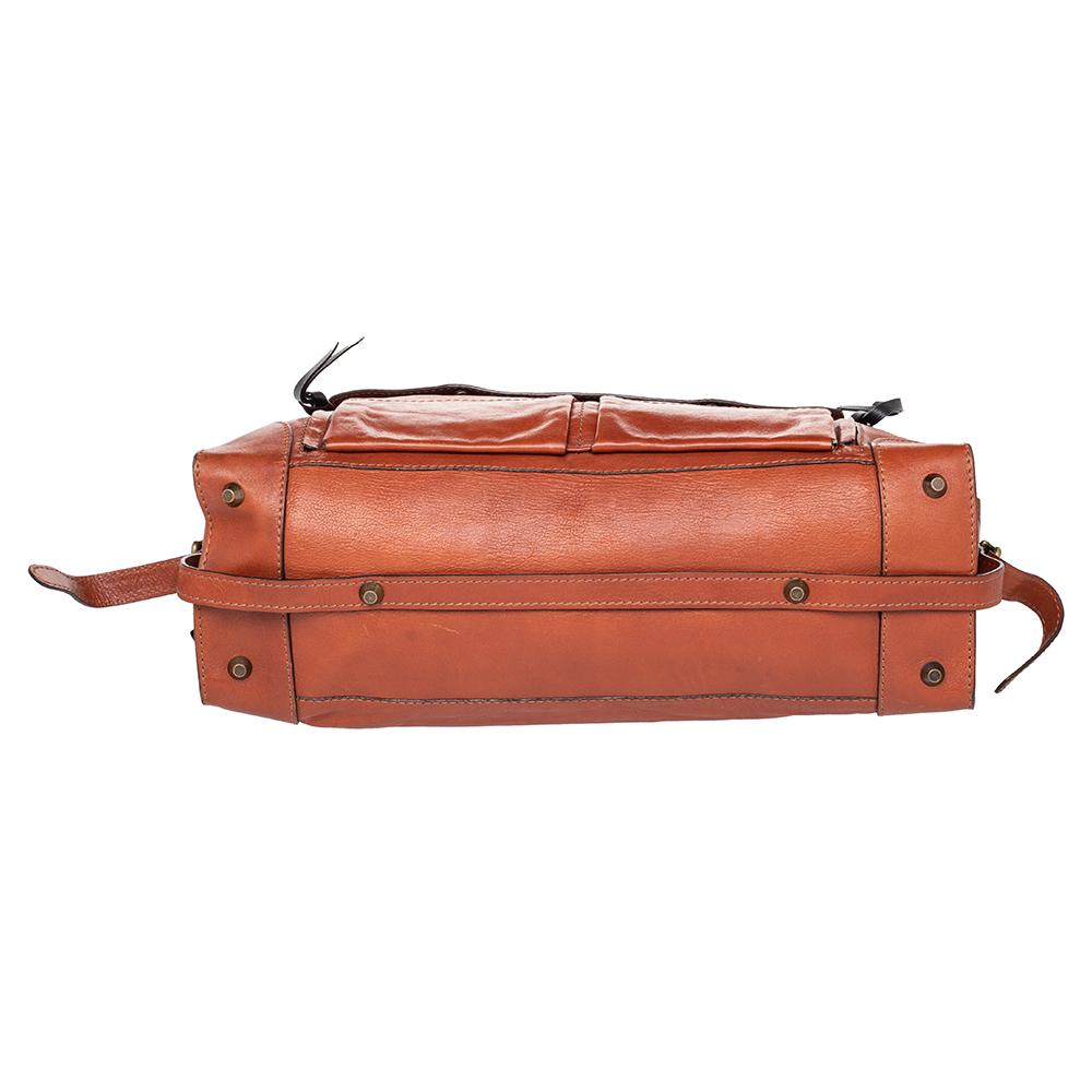 Chloe Brown Leather Tracy Satchel