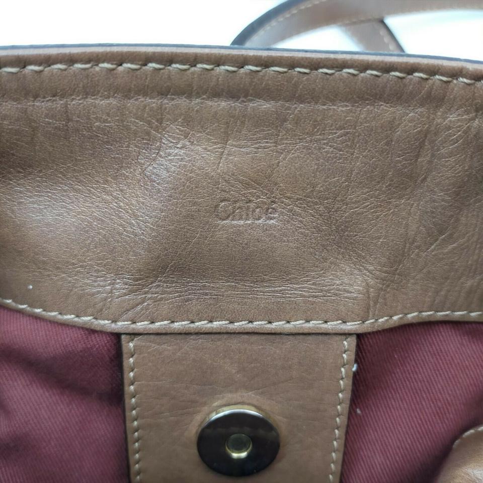 Chloé Brown Leather Victora 2way Tote Bag 862329 For Sale 1