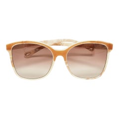 Chloe Brown Marble Gradient CE734S Quadratische Sonnenbrille