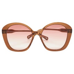 Chloe Brown/Pink Gradient CH0081S Oversized Sunglasses