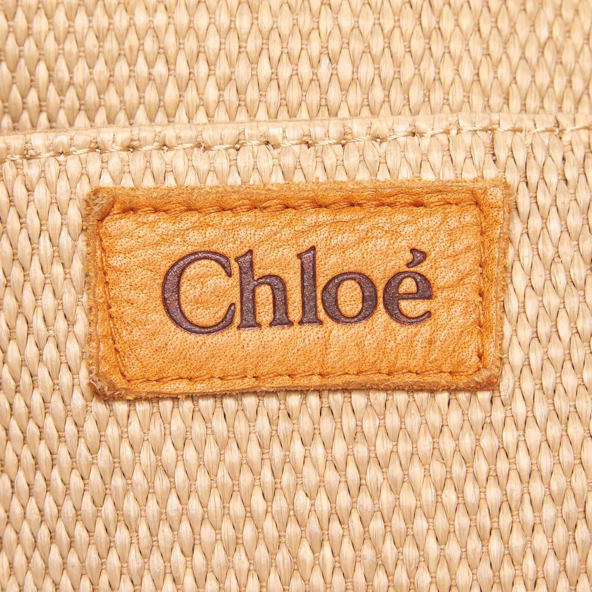 Chloe Brown Rayon Tote Bag 3