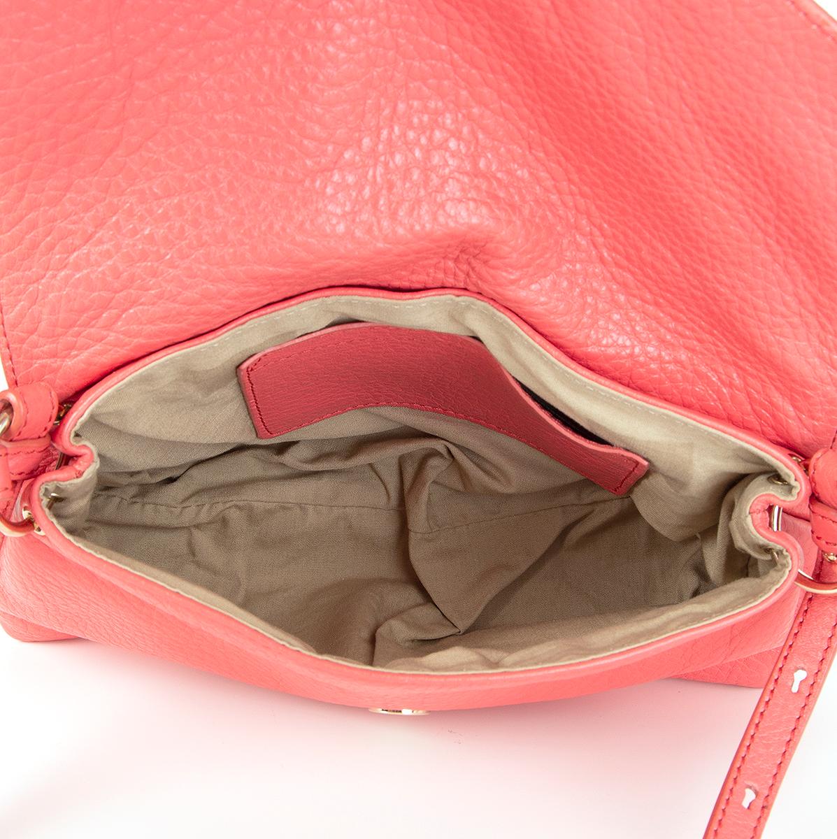 Women's CHLOE bubblegum pink leather LILY Crossbody Shoulder Bag