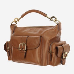 Chloé Buffalo Leather Camera Bag — Brown