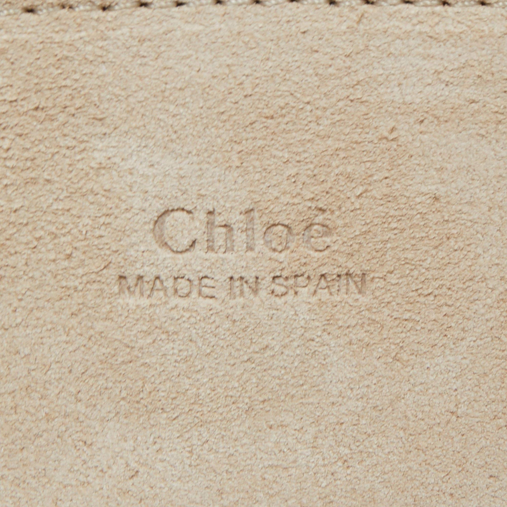 Chloe Burgundy Leather and Suede Mini Faye Crossbody Bag 6