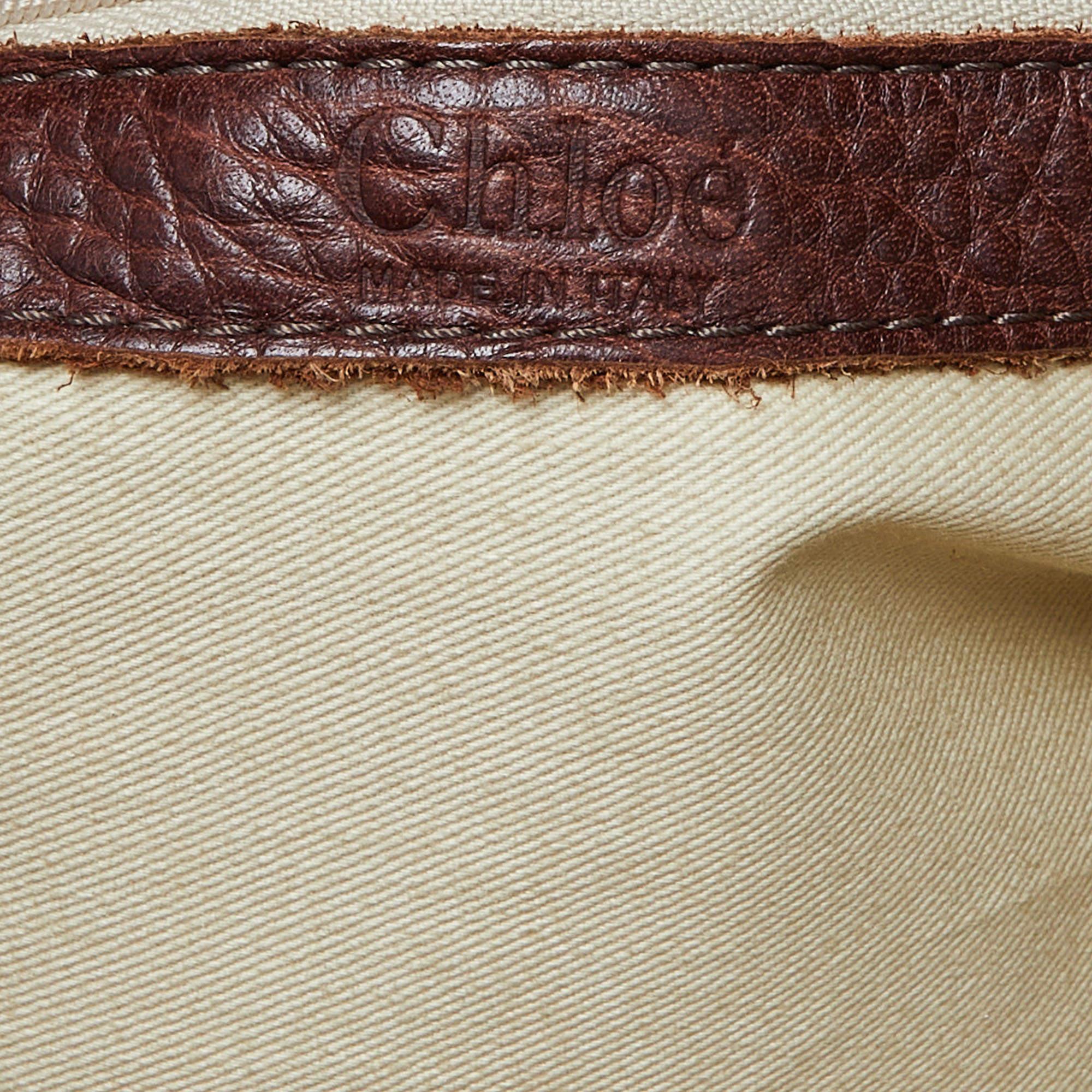 Chloe Burgundy Leather Paddington Bag 6