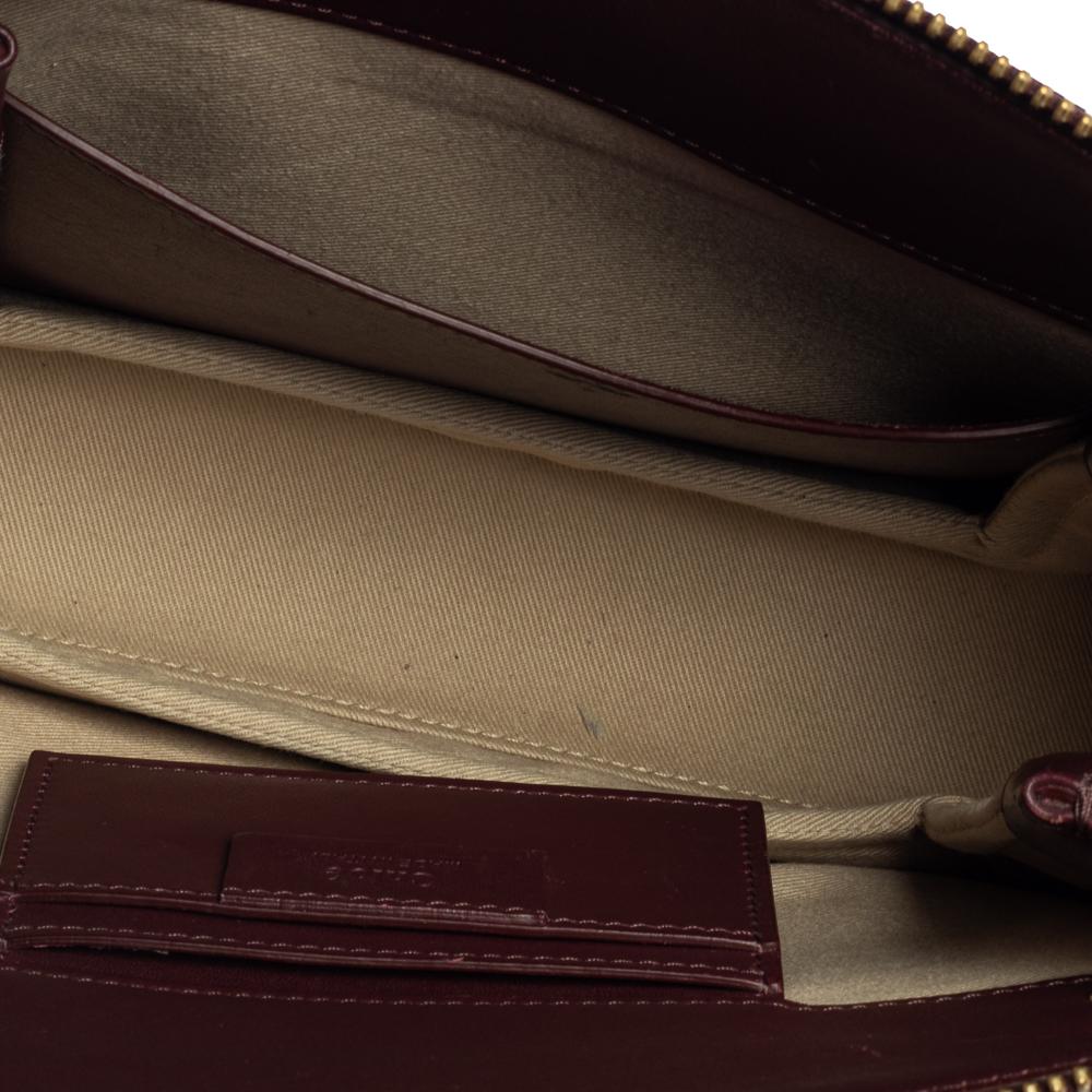 Chloe Burgundy Leather Roy Crossbody Bag 1