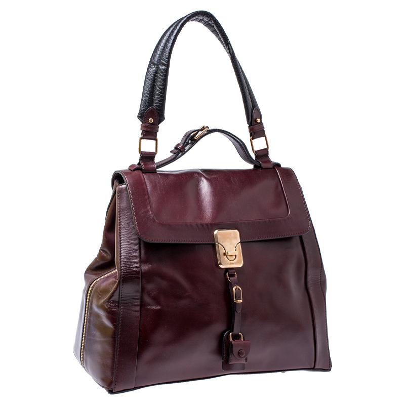 chloe burgundy bag