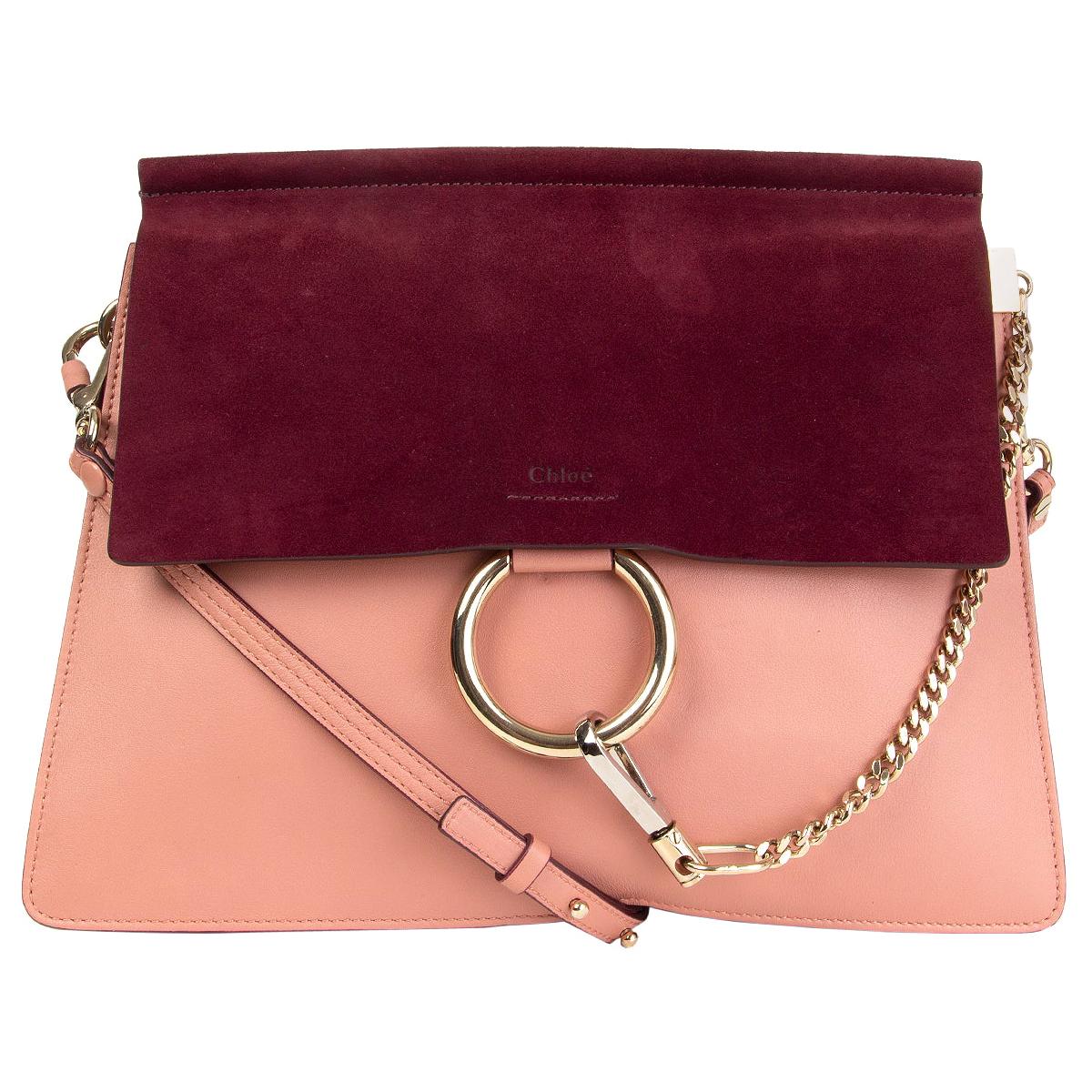 chloe burgundy handbag