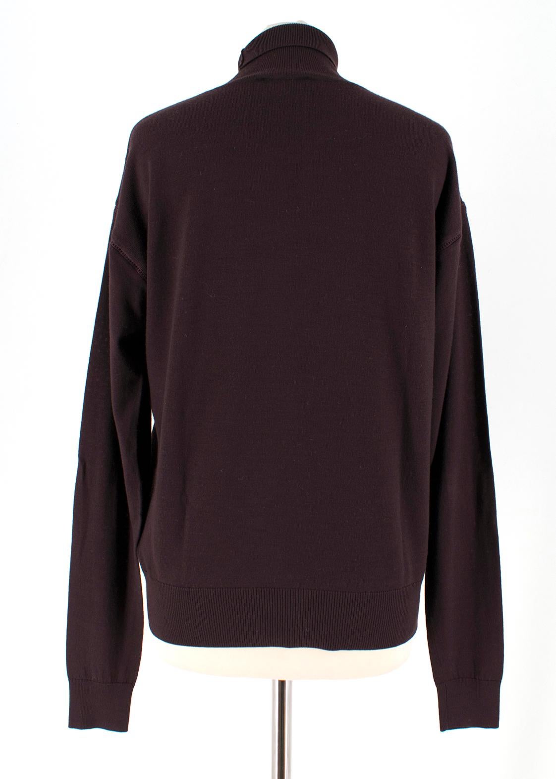 maroon wool knit sweater