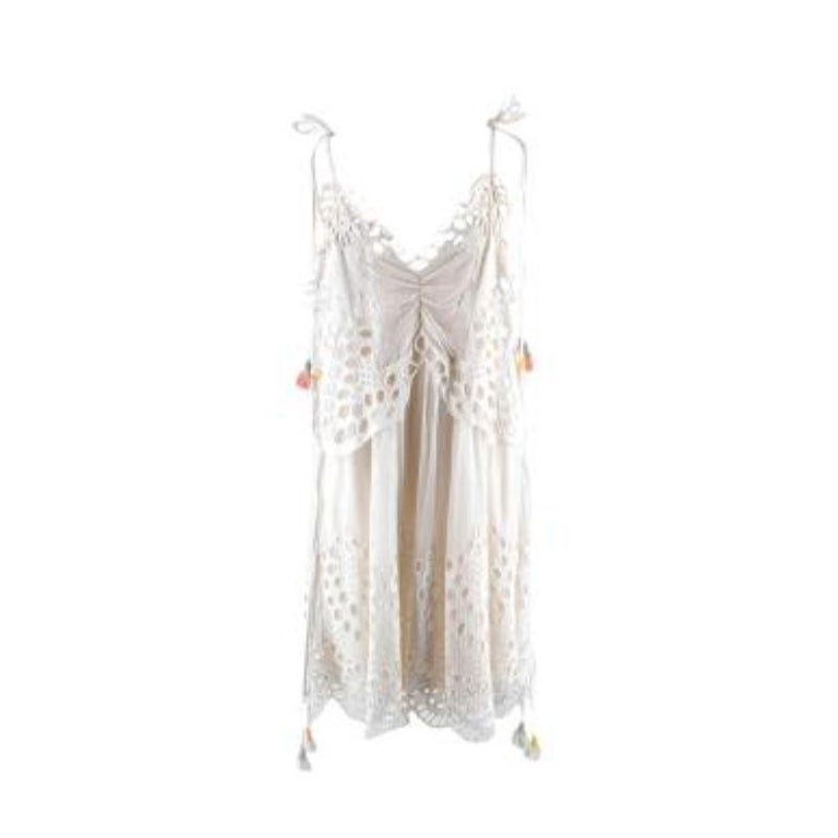 Chloe Butterfly Broderie Anglaise Tassel Tulle Dress For Sale at 1stDibs