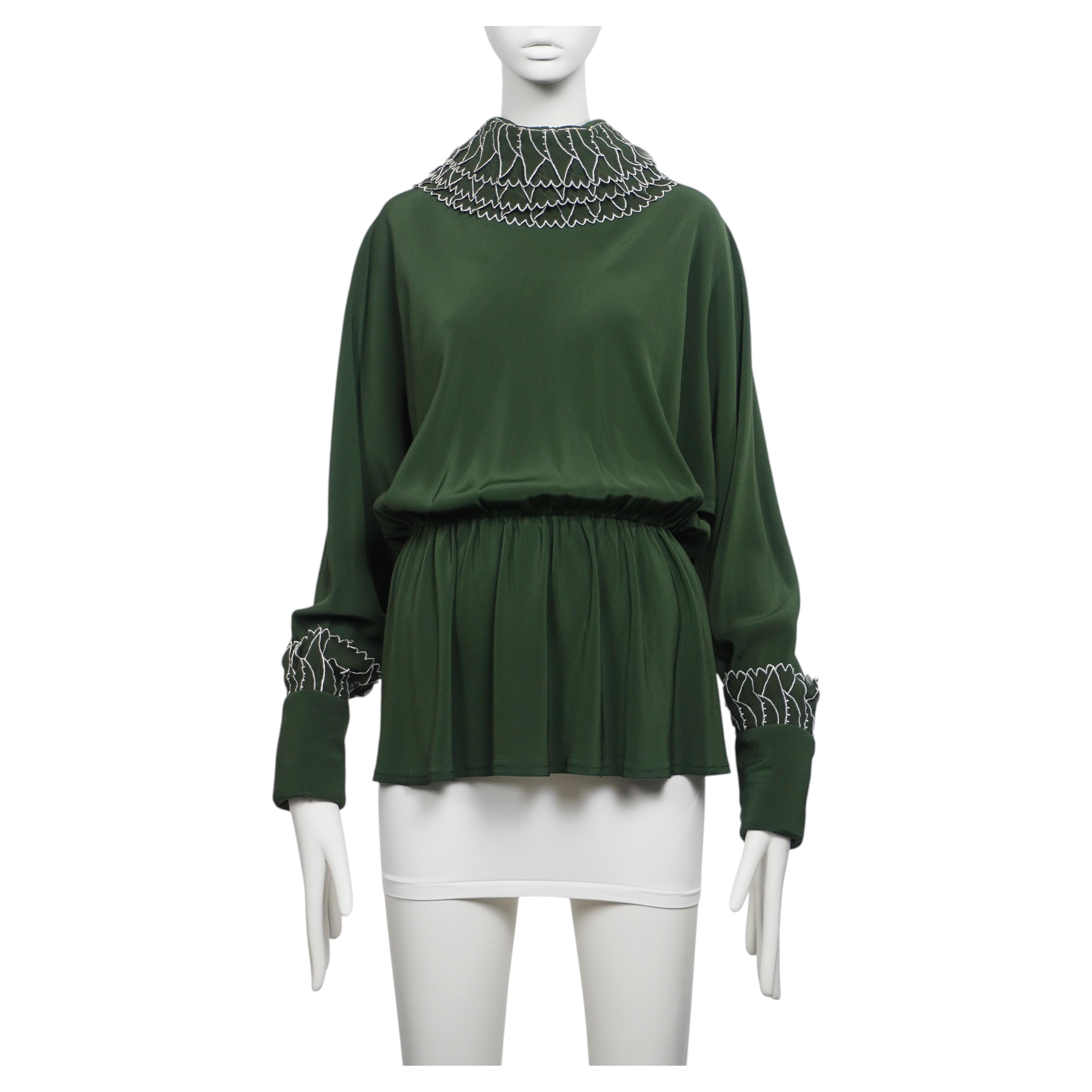 Camicetta strutturata con dettaglio a petali Chloé by Karl Lagerfeld 1970's Foam
