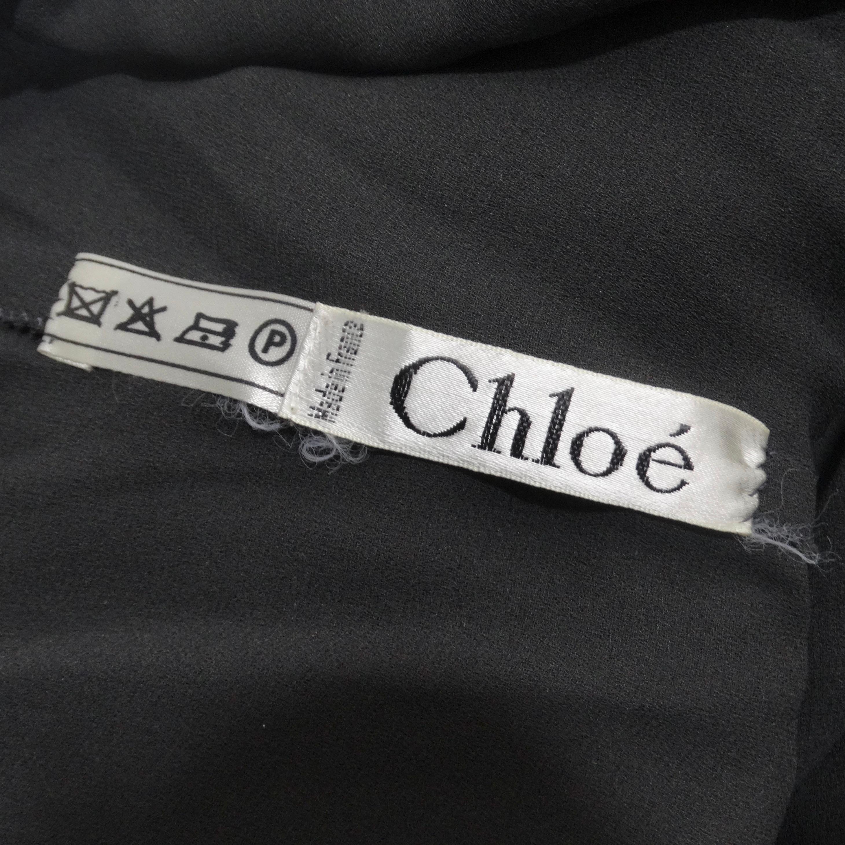 Chloe By Karl Lagerfeld for Chloe, robe midi avec ornements des années 1980 en vente 6